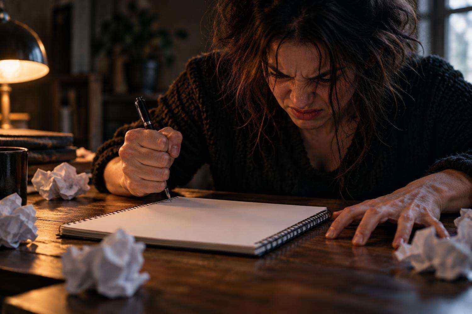 Illustrazione editoriale dedicata alla rabbia nella scrittura poetica